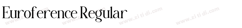 Euroference Regular字体转换